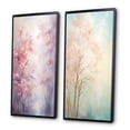 thumbnail image 3 of Designart "Pink Trees love expression II" Trees Framed Wall Art Set Of 2 - Pink Landscapes Frame Gallery Set For Office Decor, 3 of 7