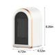 thumbnail image 3 of Calentador de ambiente para electrodomésticos, calefactor portátil de 1200 W para interiores con termostato, calentador pequeño de cerámica de calentamiento rápido con modos de calefacción y ventilado, 3 of 8