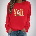 thumbnail image 2 of Brqkzdu Women Thanksgiving Sweatshirts Crewneck Maple Leaf Graphic Sweatshirt Long Sleeve Loose Casual Oversized Sweatshirt, 2 of 6