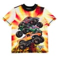 thumbnail image 4 of Monster Jam Grave Digger El Toro Loco ThunderROARus UPF 50+ Rash Guard and Swim Trunks Outfit Set Toddler to Little Kid, 4 of 5