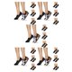 thumbnail image 3 of Calcetines para mujer Qarigey 4 pares pantuflas invisibles sencillas finas transpirables, 3 of 3