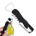 thumbnail image 1 of WJCA Professional Wine Opener, Stainless Steel Corkscrew for Servers Bartenders and Home Use, Black, 1 of 7