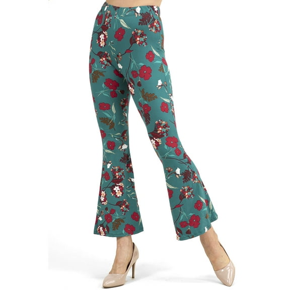 Ladies Printed Flared Pants