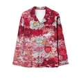 thumbnail image 3 of TIMIFIS Pyjamas de la Saint-Valentin pour Femmes - Ensembles de Pyjama pour Femmes 2 Pcs - Haut à Manches Longues Boutonné et Pantalon Décontractés Ensembles de Pjs Vêtements de Nuit Vêtements de Détente, 3 of 4
