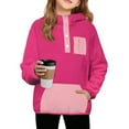 thumbnail image 4 of Rohuuque Children's Long Sleeved Sweatshirt,Hooded Comfortable Pullover Suitable For Both Boys And Girls 7 Years Hot Pink, 4 of 4