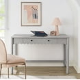 thumbnail image 1 of Modway Emmeline 1-Drawer Scallop Writing Desk in Light Gray, 1 of 9