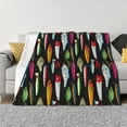 thumbnail image 1 of Fotbe Colorful Fishing Lures Manta de Franela con Estampado, Manta Ultrasuave para Cama, Sofá, Auto, Hipoalergénica y Antibolitas-60"x50", 1 of 6