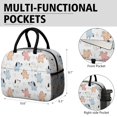 thumbnail image 6 of Mixed Breed Dog White Pattern Insulated Leakproof Lunch Box for Work, Lunch Bag for Women Men, Loncheras Para Mujer for Beach Travel Picnic Camping, 6 of 6