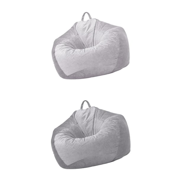 2 niños almacenamiento de animales de peluche suave perezoso cubierta color sólido 60x70cm