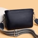 thumbnail image 1 of Bolso de hombro de piel de vaca de primera capa Bolso bandolera de moda Suave para el trabajo (Azul oscuro), 1 of 5