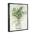 thumbnail image 3 of Stupell Industries Herb Plant Arrangement Vase Graphic Art Jet Black Floating Framed Canvas Print Wall Art, Design by Carol Robinson, 3 of 6