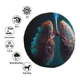 thumbnail image 4 of Sikiie Abstract Botanical Heart PVC Leather Spare Tire Wheel Cover Spare Tire Cover, for Car Truck SUV Camper Trailer Universal Fit(14-17in)-15 inch, 4 of 6