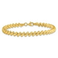 thumbnail image 2 of Auriga Fine Jewelry 14K Yellow Gold Polished Bracelet 7inch for Women, 2 of 6