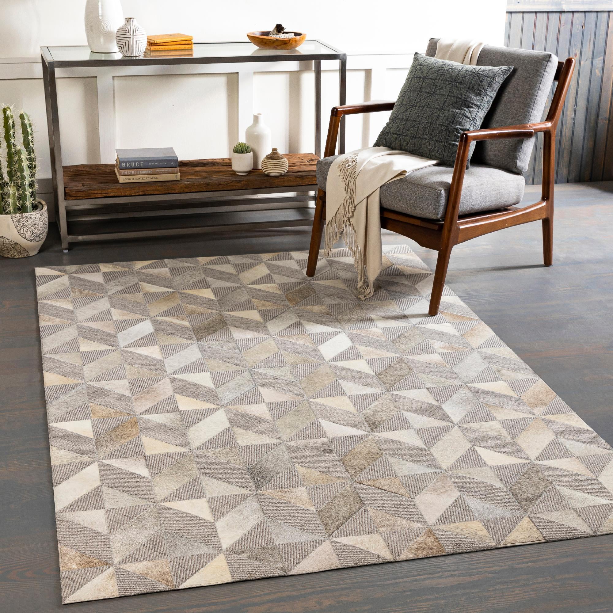 Mark&Day Area Rugs, 8x10 South Jacksonville Modern Light Gray Area Rug
