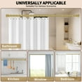 thumbnail image 6 of Shower Curtain Rod 36-84 Inches (3-7ft) Non Rust Adjustable Shower Rod Spring Tension Non Slip No Drilling Stainless Steel Shower Rods for Bathroom Window, 6 of 7