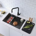 thumbnail image 2 of Stylish Dual Mount 31" Stainless Steel Single Bowl Workstation Kitchen Sink with 5 accs S-131W, 2 of 14