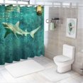 thumbnail image 7 of Orinice Shark Water Lantern Bathroom Decor Set, Multi Size Colorful Luxurious Graphic Print Polyester Fabric Fashion Shower Curtain with Hooks, 100% Polyester Chic Modern Bathroom Decor, 7 of 7