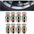 thumbnail image 1 of Tire Pressure Monitoring Valve, Car Tire Pressure Monitor Valve Stem Caps, Easy to Read 3 Color Alert, Fit for Most Cars (8pcs-A), 1 of 3