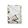 thumbnail image 2 of Abstract Soft Flannel Fleece Blanket, Rhythmic Lines Grid Triangles Postmodern Memphis Style Print on Plain Background, Cozy Plush for Indoor and Outdoor Use, 60" x 80", Multicolor, by Ambesonne, 2 of 5