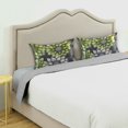 thumbnail image 3 of Yayeee Pillowcase Standard Size Set of 2 Satin Wrinkle Resistant Pillow Case, Gray Floral, 3 of 8