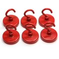 thumbnail image 1 of Ganchos magnéticos CMS MAGNETICS de 32 mm, cerámica roja, 2,3 kg, transparente, 1 of 7
