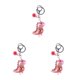 thumbnail image 4 of Hebilla para llave Minnieouse llavero de dinosaurio accesorio Q429-3 Type1 NO1, 4 of 6