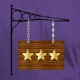 thumbnail image 3 of CafePress - 3 Star Hanging Sign T Shirt - Men's Classic Graphic Cotton T-Shirt, 3 of 4