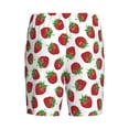 thumbnail image 4 of Yiaed Hand Drawn Strawberry for Men's Soft Sleep Pajama Short Lounging Pajama Shorts-Small, 4 of 8
