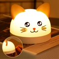 thumbnail image 4 of Lindo reloj despertador de gato para niños con lámpara LED de 3 colores Tim, 4 of 6
