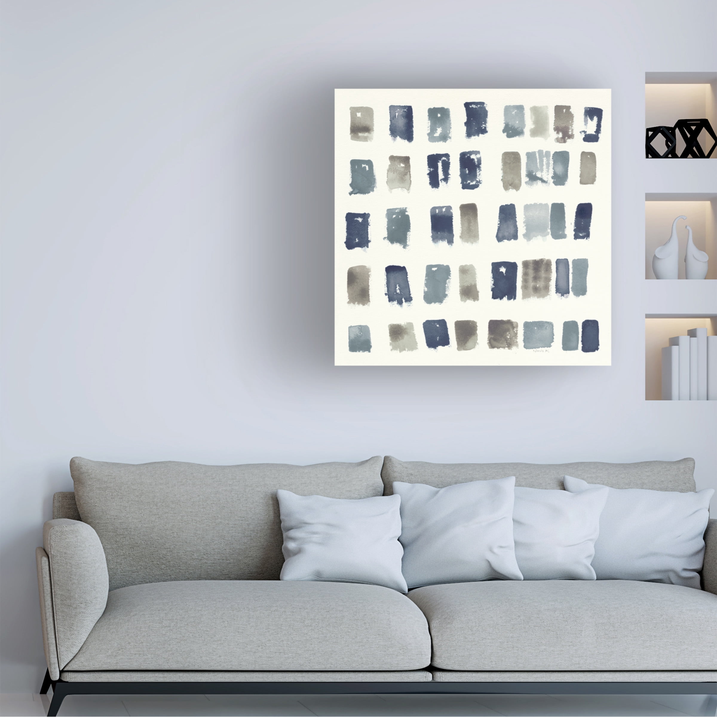 Shirley Novak 'Pas Parfait III Neutral' Canvas Art