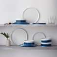 thumbnail image 4 of Noritake ColorStax Stripe Blue 12-Piece Dinnerware Set, Service for 4, 4 of 7