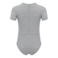 thumbnail image 4 of Zaldita Special Needs Adaptive Clothing for Kids Boys Girls Short Sleeve Anti-Strip Jumpsuit Autistic Romper with Tube Grey 14, 4 of 7