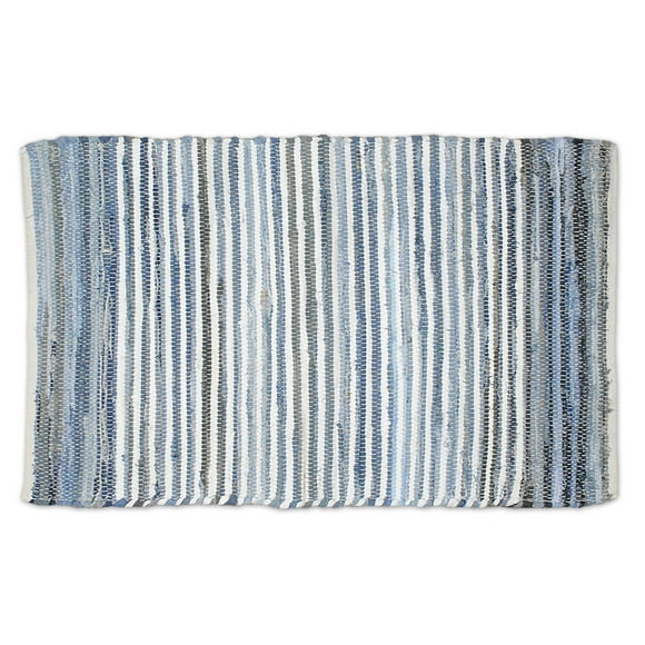 DII Chindi Collection Handmade Rag Rug, Colors May Vary, 4 x 6', Denim, 1 Piece
