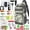 Digital Camo, variant on THKFISH 85Pcs Fishing Tool Kit, Fishing Backpack with Tackle Boxes Included, Fishing Tackle Kit Include Fishing Bait Lure Gear Kit, Fishing Pliers, Fish Hook Remover, Lip Gripper