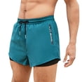 thumbnail image 1 of Pantalones de natación sueltos anti-vergüenza de aguas termales para hombres Nuevo traje de baño Pantalones de playa dobles (verde), 1 of 6