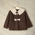 thumbnail image 2 of Richie House Girls Winter Zip Fleece Warm Peacoat Jacket Coat Kids Outerwear Fashion Outdoor RHK3006-A-4/5, 2 of 7