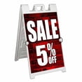 thumbnail image 1 of Sale 5 Percent Off (24" X 36") Deluxe A-Frame Signicade, Includes 2 Removable Panels & Stand, 1 of 4