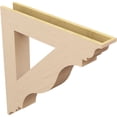 thumbnail image 5 of Ekena Millwork 5 1/2"W x 36"D x 36"H Funston Traditional Rough Cedar Woodgrain TimberThane Bracket, Primed Tan, 5 of 6