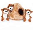 thumbnail image 2 of Zippy Paws 2705 Burrow Meerkat Den Plush Dog Toy, 2 of 3