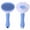 Blue, variant on Moonsky Professional Self-Cleaning Stainless Steel Slicker Brush for Shedding and Grooming Cats and Dogs