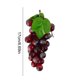 thumbnail image 3 of Decoración colgante de racimos de uvas artificiales – racimo de uva de plástico con hojas para decorar la cocina, coronas, fondos de boda, accesorios fotográficos, 3 of 6