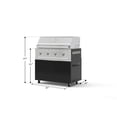 thumbnail image 4 of NewAge Products Outdoor Kitchen Aluminum 2 Piece Cabinet Set with Casters, Grill Cabinet and Performance Grill, 4 of 17