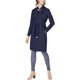 thumbnail image 1 of Gabardina Michael Kors con cinturón para mujer azul extragrande, 1 of 1