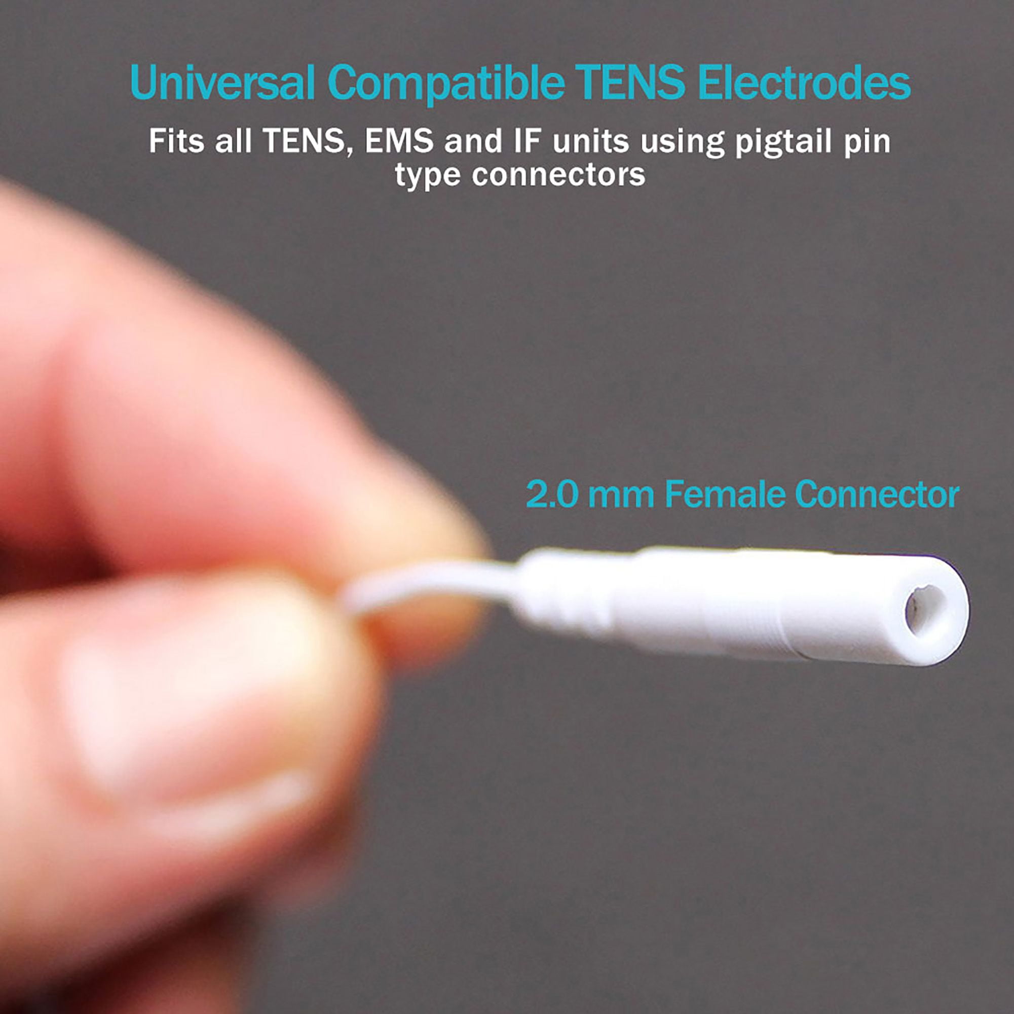 Tens Unit Replacement Pads 2x2, Latex Free Electrodes Compatible With Tens  Machine Use Pin Connector Lead Wires Such As Auvon Tens, Tens 7000,  Etekcity, Nicwell Care Tens - Temu