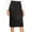 Charcoal, variant on Women's Midi Skirt Basic Elastic Waist Knee Length Slim Fit Stretch Ponte Pencil Office Solid Skirts NEWSK40 Mustard M