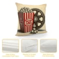 thumbnail image 4 of Throw Pillow Covers Movie Theater Theme Cushion Cases Home Decorative Pillow Covers for Home Office Sofa Couch Bed Living Room, 4 of 5