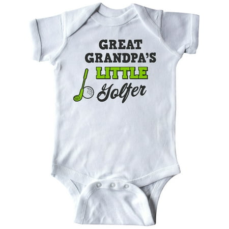 

Inktastic Great Grandpas Little Golfer with Golf Club and Ball Gift Baby Boy or Baby Girl Bodysuit