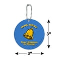 thumbnail image 6 of Ding Dong Your Opinion is Wrong Funny Humor Round Luggage ID Tag Card Suitcase Carry-On, 6 of 8