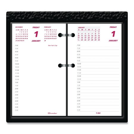 UPC: 0069775619435 | 2023 Brownline 6  x 3.5  Daily Desk Calendar Refill White/Burgundy/Gray (REDC2R)