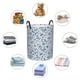 thumbnail image 4 of Balery Rabbit And Butterfly Cesta de ropa redonda con asas, impermeable, independiente, para ropa, juguetes, dormitorio y familia-Medium, 4 of 6